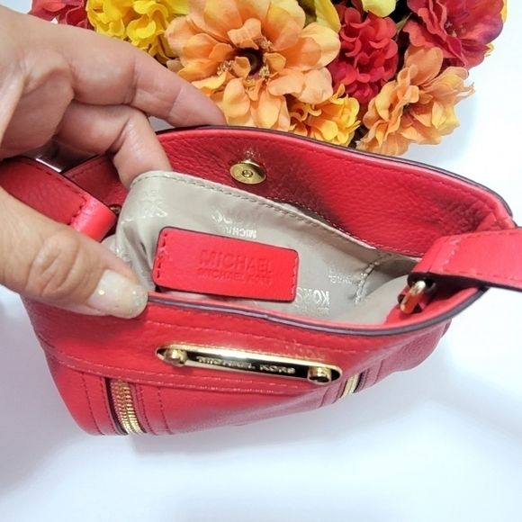 MICHAEL KORS CROSSBODY PURSE CORAL COLOR - Picture 5 of 9